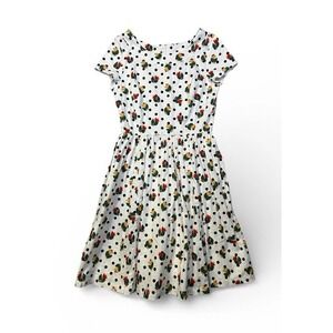 Bea & Dot by Modcloth Vintage Floral Polka Dot Dress size Small S Pockets Retro